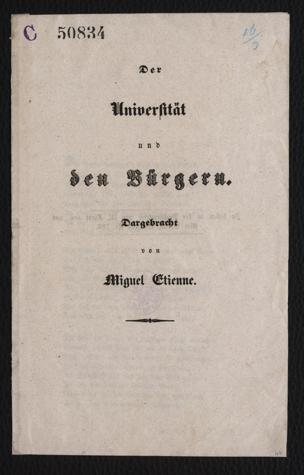Universität und den Bürgern : [Wien am 16. März 1848] von 